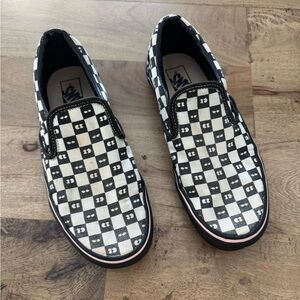 Vans X Lazy Oaf Classic Slip On Checkerboard Women's Size 7.5 collaboration